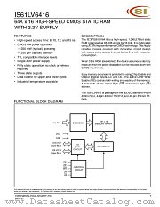 IS61LV6416-8K datasheet pdf Integrated Circuit Solution Inc