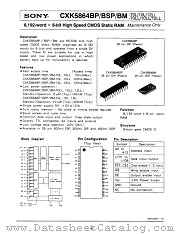 CXK5864BP-10LL datasheet pdf SONY