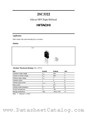2SC3322 datasheet pdf Hitachi Semiconductor