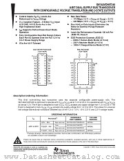 74AVCH8T245PWRE4 datasheet pdf Texas Instruments