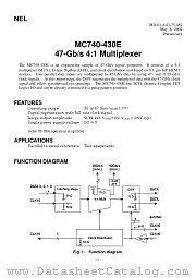 MC740-430E datasheet pdf etc