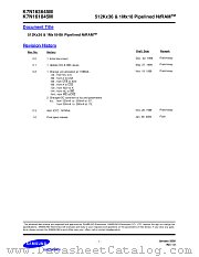 K7N161845M datasheet pdf Samsung Electronic