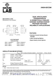 2N2916DCSM datasheet pdf SemeLAB