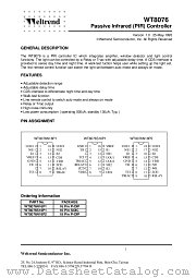 WT8076N18P2 datasheet pdf Weltrend Semiconductor