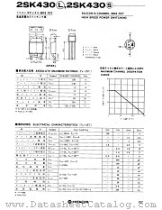 2SK430S datasheet pdf Hitachi Semiconductor