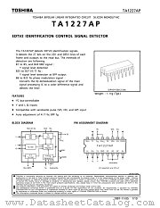 TA1227 datasheet pdf TOSHIBA