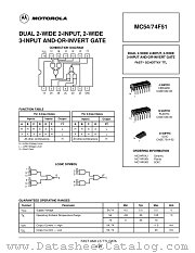 MC74F51D datasheet pdf Motorola