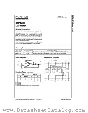 DM74LS75N datasheet pdf Fairchild Semiconductor