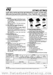 ST7MC1K2T6 datasheet pdf ST Microelectronics