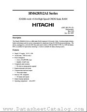 HM628512ALTTI-7 datasheet pdf Hitachi Semiconductor