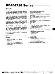 HD4074729FS datasheet pdf Hitachi Semiconductor
