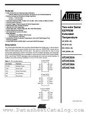 AT24C16A-10PE-2.7 datasheet pdf Atmel