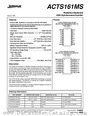 ACTS161D datasheet pdf Intersil