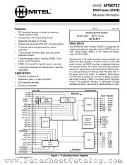 MT90733AP datasheet pdf Mitel Semiconductor