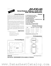 MAX176BEPA datasheet pdf MAXIM - Dallas Semiconductor