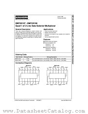 DM74S157N datasheet pdf Fairchild Semiconductor