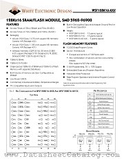 WSF128K16-72H1IA datasheet pdf White Electronic Designs
