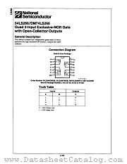 54LS266DMQB datasheet pdf National Semiconductor