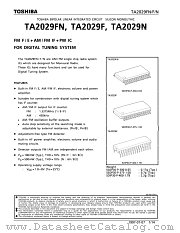 TA2029F datasheet pdf TOSHIBA
