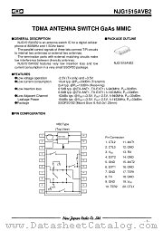 NJG1515AVB2-C2 datasheet pdf New Japan Radio