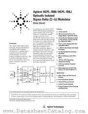 HCPL-7860-XXXE datasheet pdf Agilent (Hewlett-Packard)