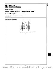 DM74S132 datasheet pdf National Semiconductor