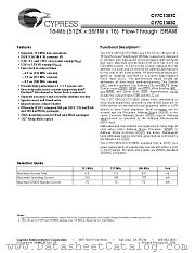 CY7C1383C-100BGC datasheet pdf Cypress