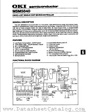 MSM5840 datasheet pdf OKI electronic componets