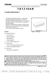 TA1216 datasheet pdf TOSHIBA