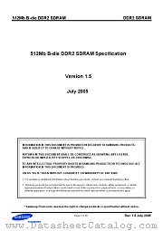 K4T51043QB-ZCCC datasheet pdf Samsung Electronic