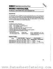 MSM514800A-10 datasheet pdf OKI electronic componets