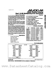 MX7537UQ datasheet pdf MAXIM - Dallas Semiconductor