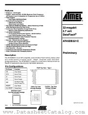 AT45DB321C-CC datasheet pdf Atmel