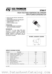 ST901 datasheet pdf ST Microelectronics