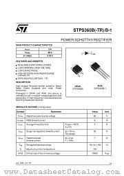STPS360B datasheet pdf ST Microelectronics