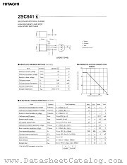 2SC641K datasheet pdf Hitachi Semiconductor