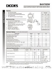 BAV70DW-7 datasheet pdf Diodes