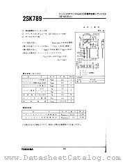 2SK789 datasheet pdf TOSHIBA