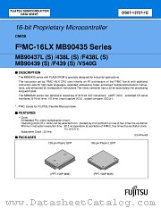 MB90437LPFV datasheet pdf Fujitsu Microelectronics