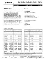 EL5150ISZ-T13 datasheet pdf Intersil