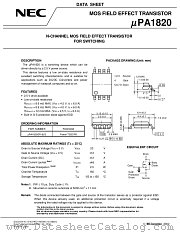 UPA1820GR-9JG datasheet pdf NEC