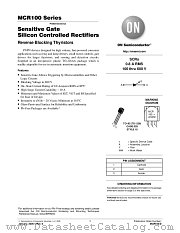 MCR100-6ZL1G datasheet pdf ON Semiconductor