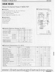 2SK1035 datasheet pdf Panasonic