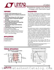 LTC4057 datasheet pdf Linear Technology
