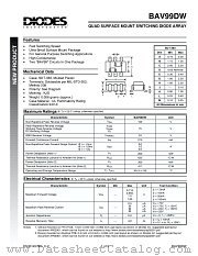 BAV99DW-7 datasheet pdf Diodes