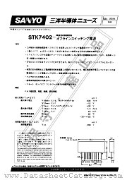 STK7402 datasheet pdf SANYO