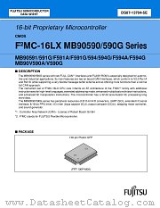 MB90F594APF datasheet pdf Fujitsu Microelectronics