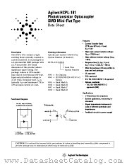 HCPL-181-00AE datasheet pdf Agilent (Hewlett-Packard)