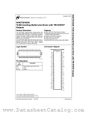 54ACTQ16240F datasheet pdf National Semiconductor