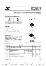 STPR1620 datasheet pdf ST Microelectronics